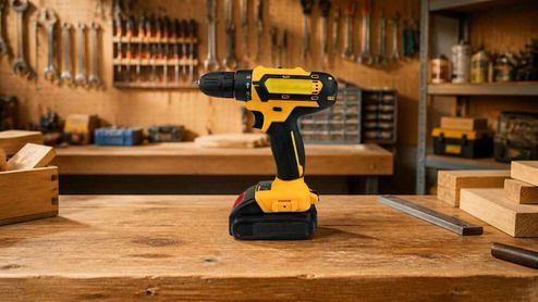 Taladro Atornillador Inalámbrico Klack 21V fondo taller