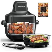 AIRMSEN Freidora de Aire 4,5L + 1,2L Doble Recipiente