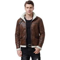 Chaqueta de Cuero Sintético para Hombre