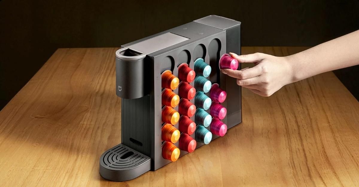 mijia-capsule-coffee-machine soporte lateral