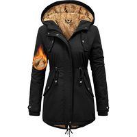 Nadeer Abrigos Mujer Invierno Parka Forro Polar