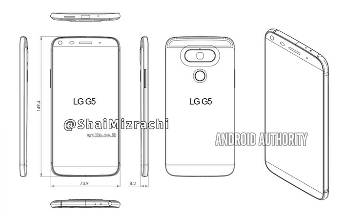 Diagrama del LG G5