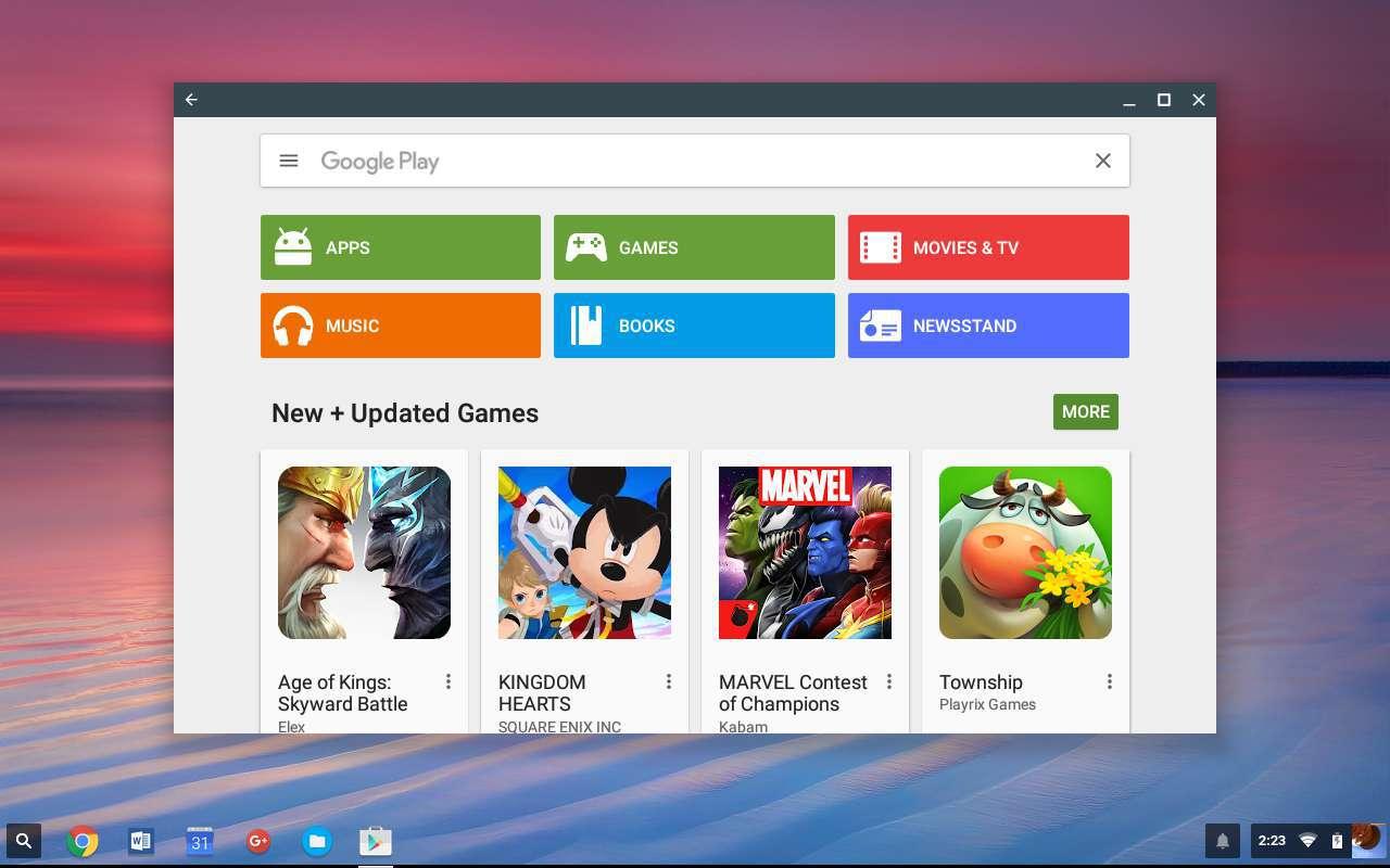 Play Store en Chromebook