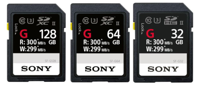 Tarjetas SD de Sony.