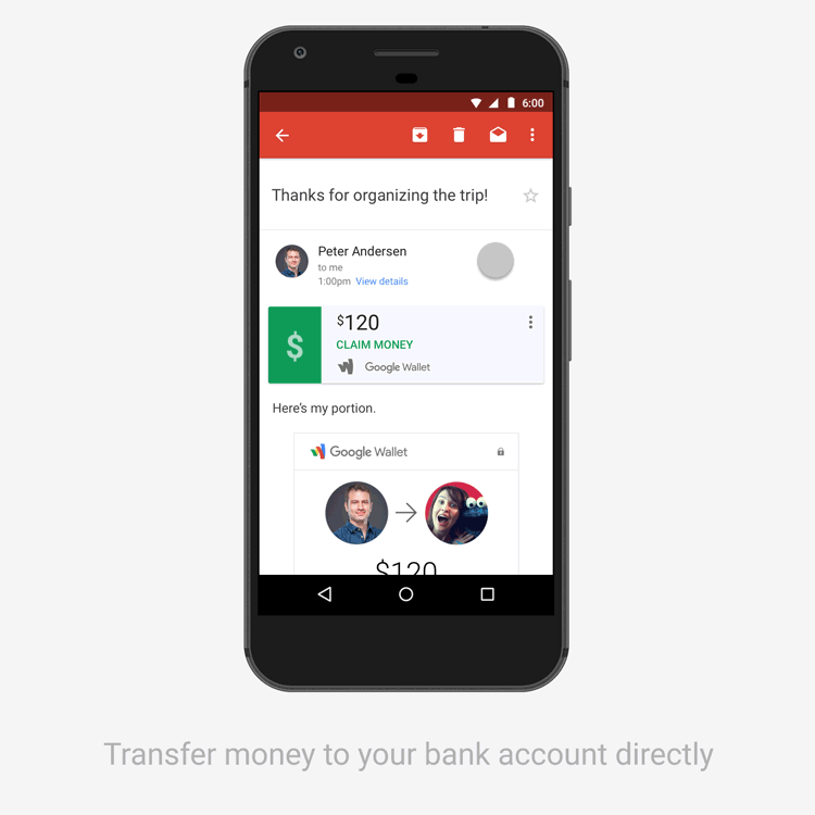 Recibir dinero con Gmail
