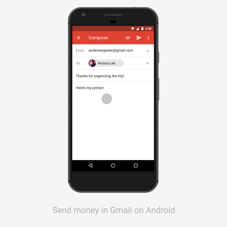 Enviar dinero con Gmail