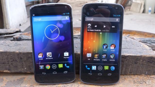 Galaxy Nexus y Nexus 4