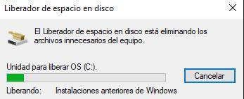 Borrado de archivos de instalación de Windows Creators Update