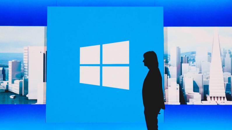 Logotipo de Windows con fondo azul
