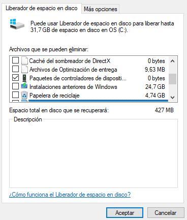 Eliminar archivos de instalación de Windows Creators Update