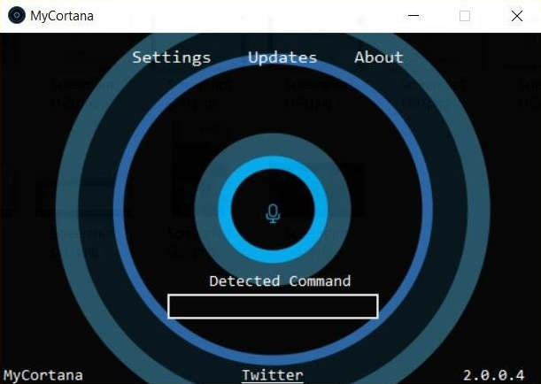 Aplicación MyCortana para cambiar comendo voz Cortana Windows 10