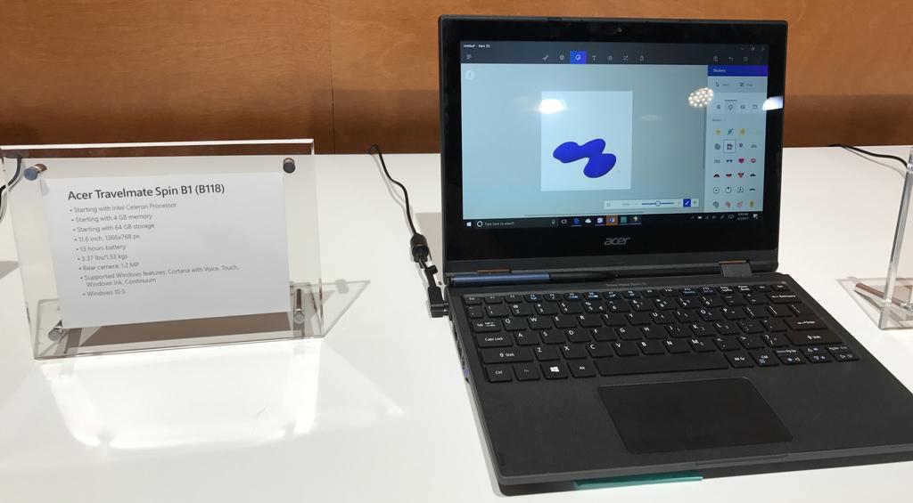 Portátil Acer con Windows 10 S