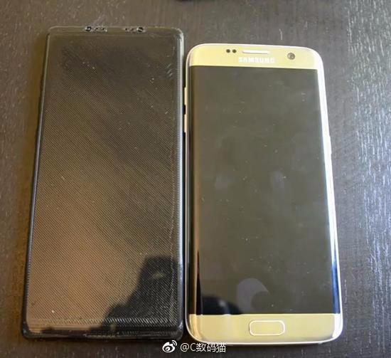 Imagen frontal con el diseño del Samsung Galaxy Note 8
