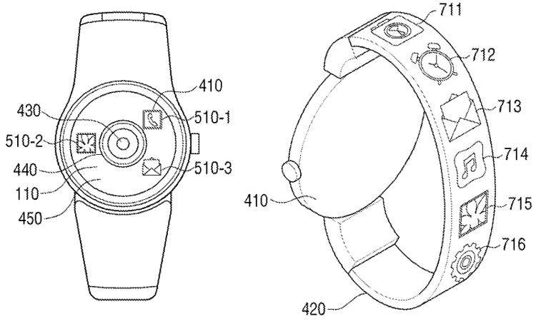 Patente smartwatch de Samsung