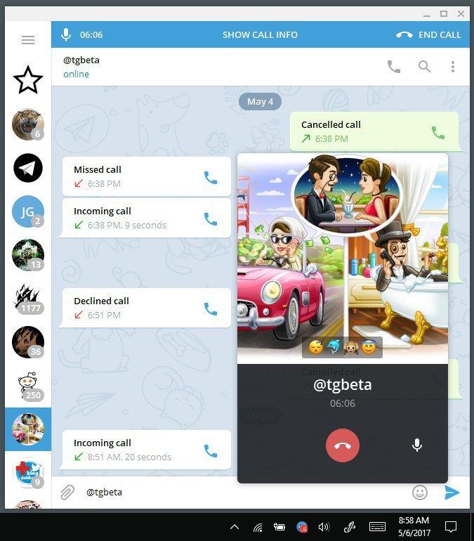 Nuevas opciones de Telegram para escritorio