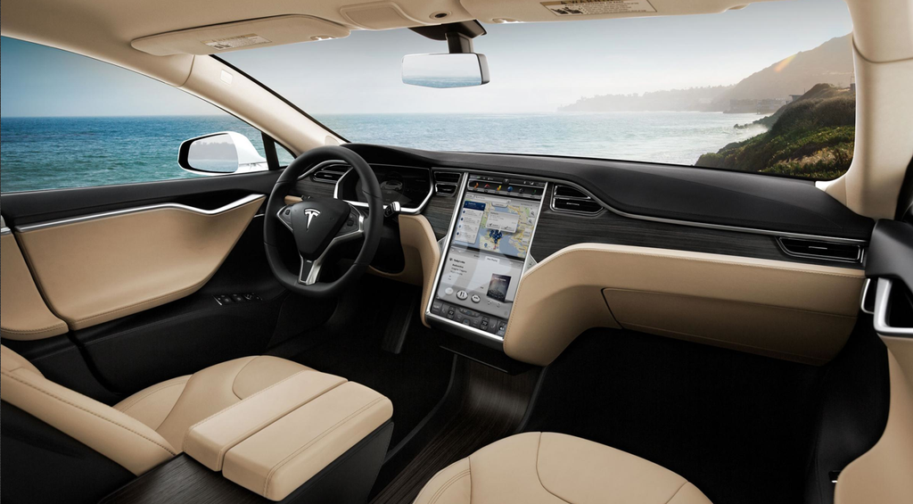 Interior de coche Tesla