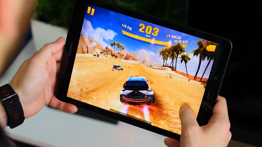 Ejecución de juego en el Samsung Galaxy Tab S3