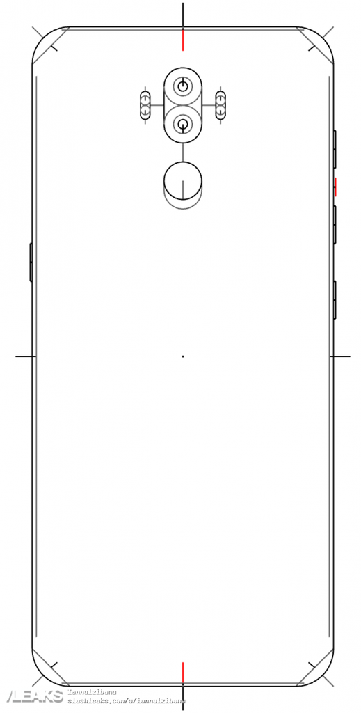 Plano de la parte trasera del Samsung Galaxy Note 8