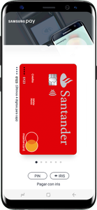 Uso tarjeta Banco Santander en Samsung Pay