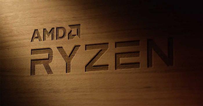 AMD Ryzen 3 litografiado en una pared