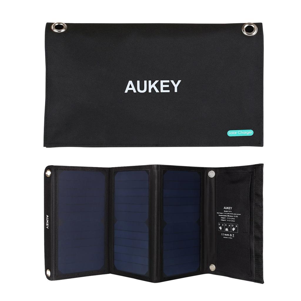 cargador solar Aukey PB-P4