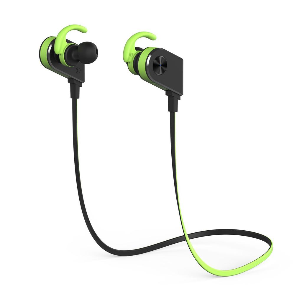 Auricular Bluetooth deportivos de color verde