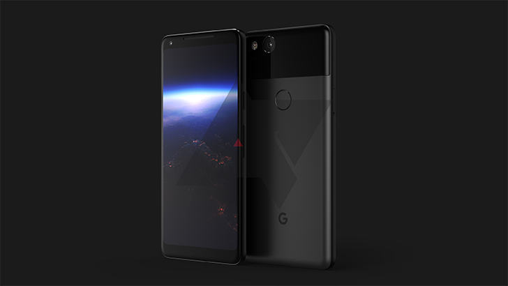 POsible diseño del Google Pixel XL 2017