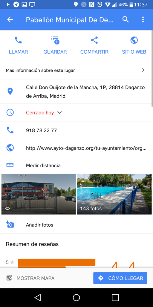 Medir distancia en la aplicación Google Maps