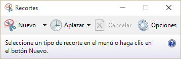 Aplicación Recortes de Windows 10