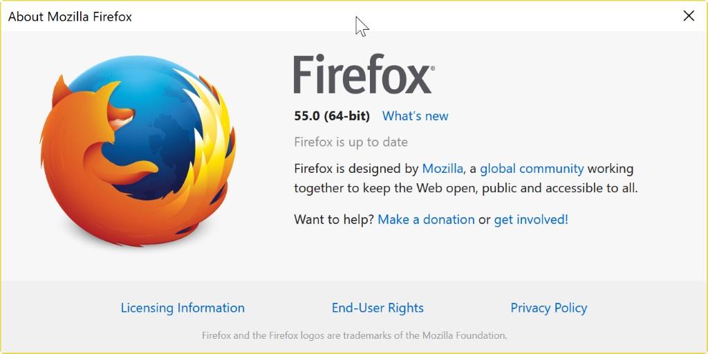 Novedades de Firefox 55
