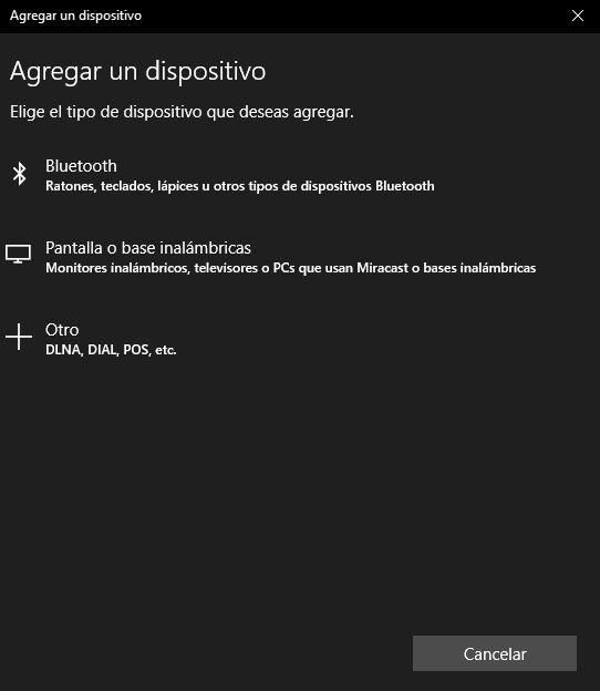 añadir Bluetooth en Windows 10