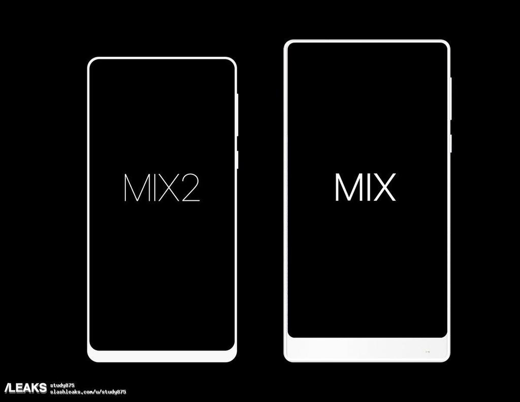 Tamaño comparativo de Mi Mix y Xiaomi Mi Mix 2 