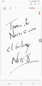 Toma de notas con el Samsung Galaxy Note 8