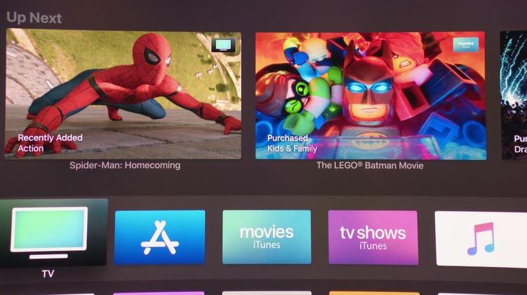 Interfaz de Apple TV 4K