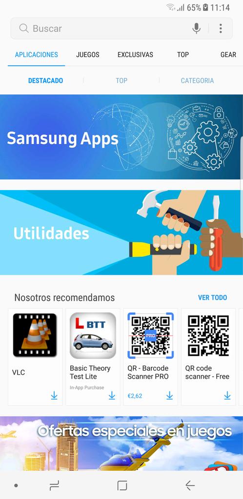 Galaxy Apps tienda de Samsung