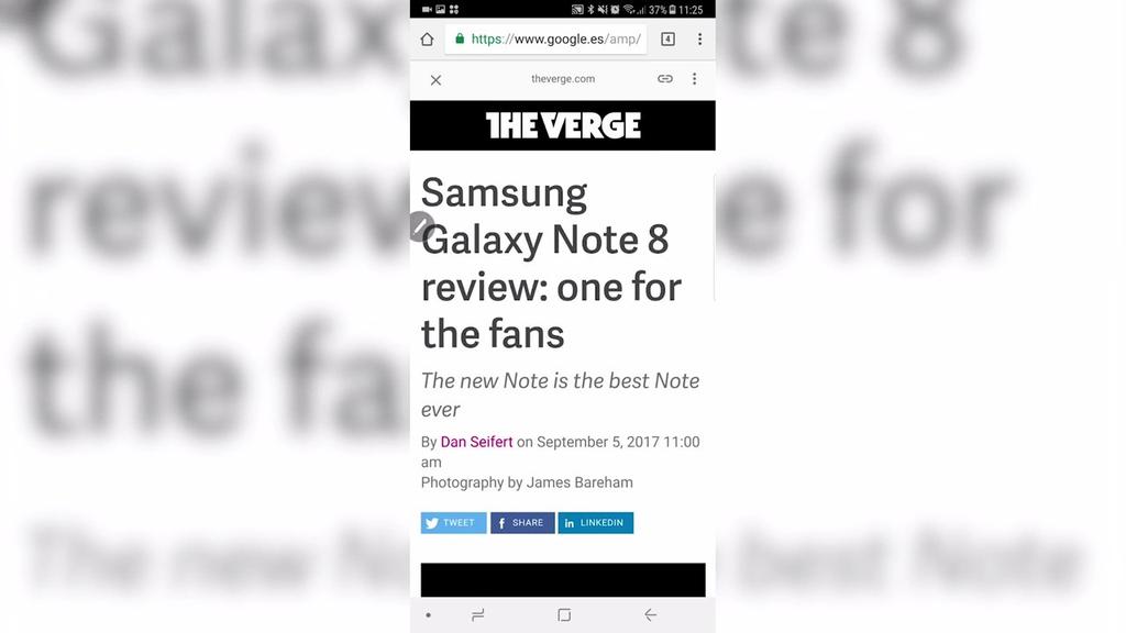 Opciones de traducción del Samsung Galaxy Note 8