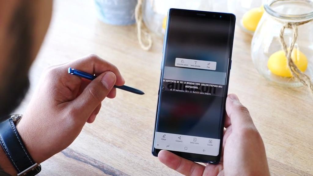 Uso del S pen del Samsung Galaxy Note 8