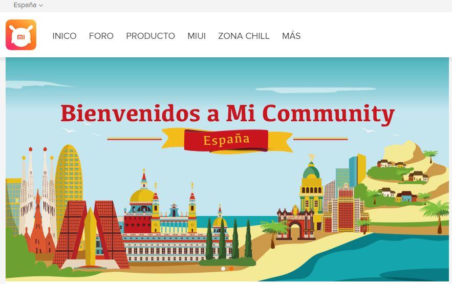 Web comunidad español Xiaomi