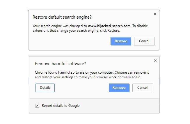 Opciones de seguridad Google Chrome