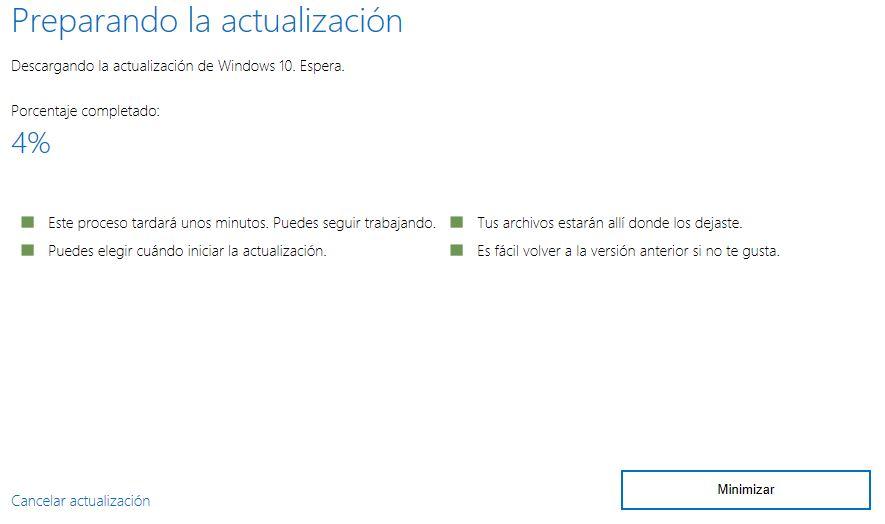Descarga de Windows 10 Fall Creators Update