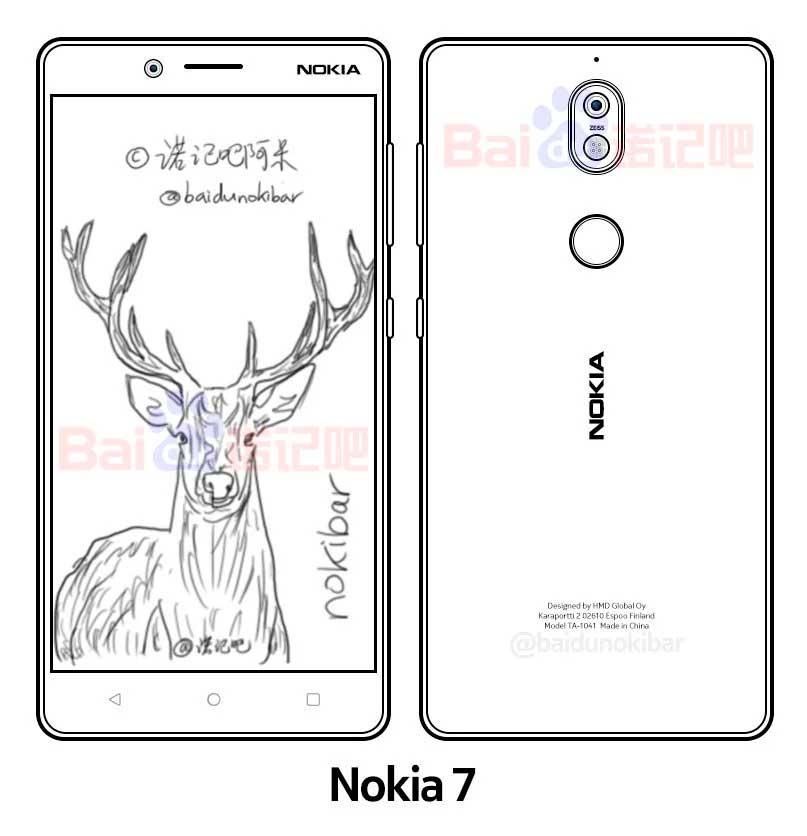 diseño del Nokia 7