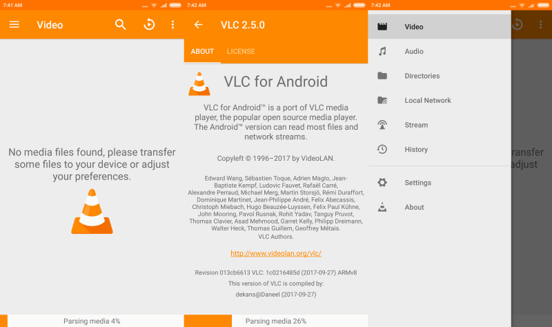 Nueva versión VLC 2.5