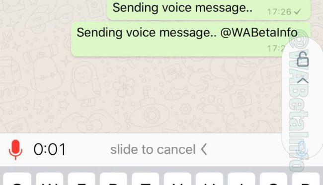 Nuevo uso notas de voz de WhatsApp