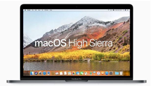Ordenador portátil con macOS High Sierra