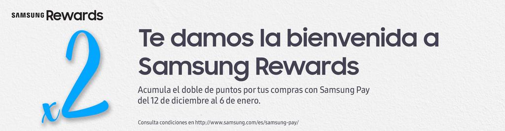 promoción doble puntos en Samsung Pay y los Samsung Rewards