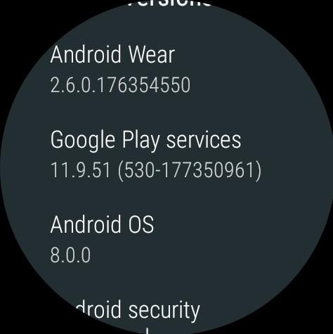 Oreo en Android Wear