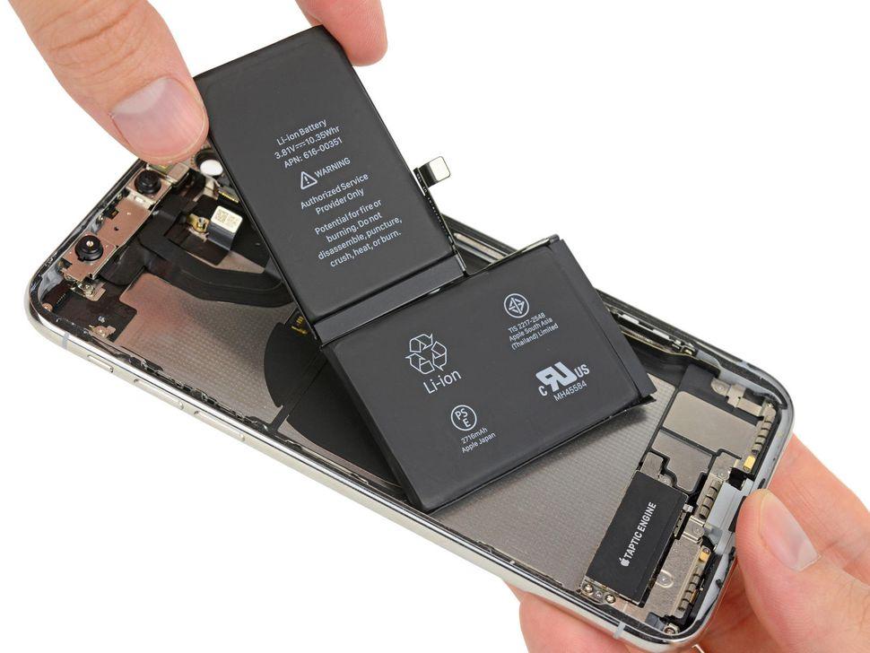 Batería iPhone x en dos piezas
