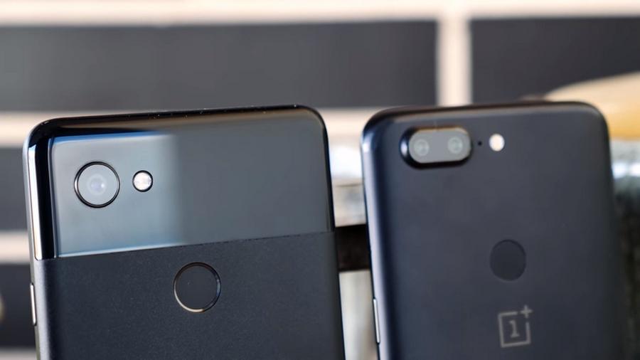 cámaras del OnePlus 5T y Google Pixel 2 XL