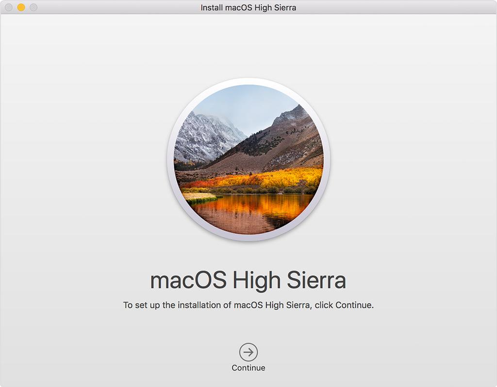Instalación de macOS high Sierra