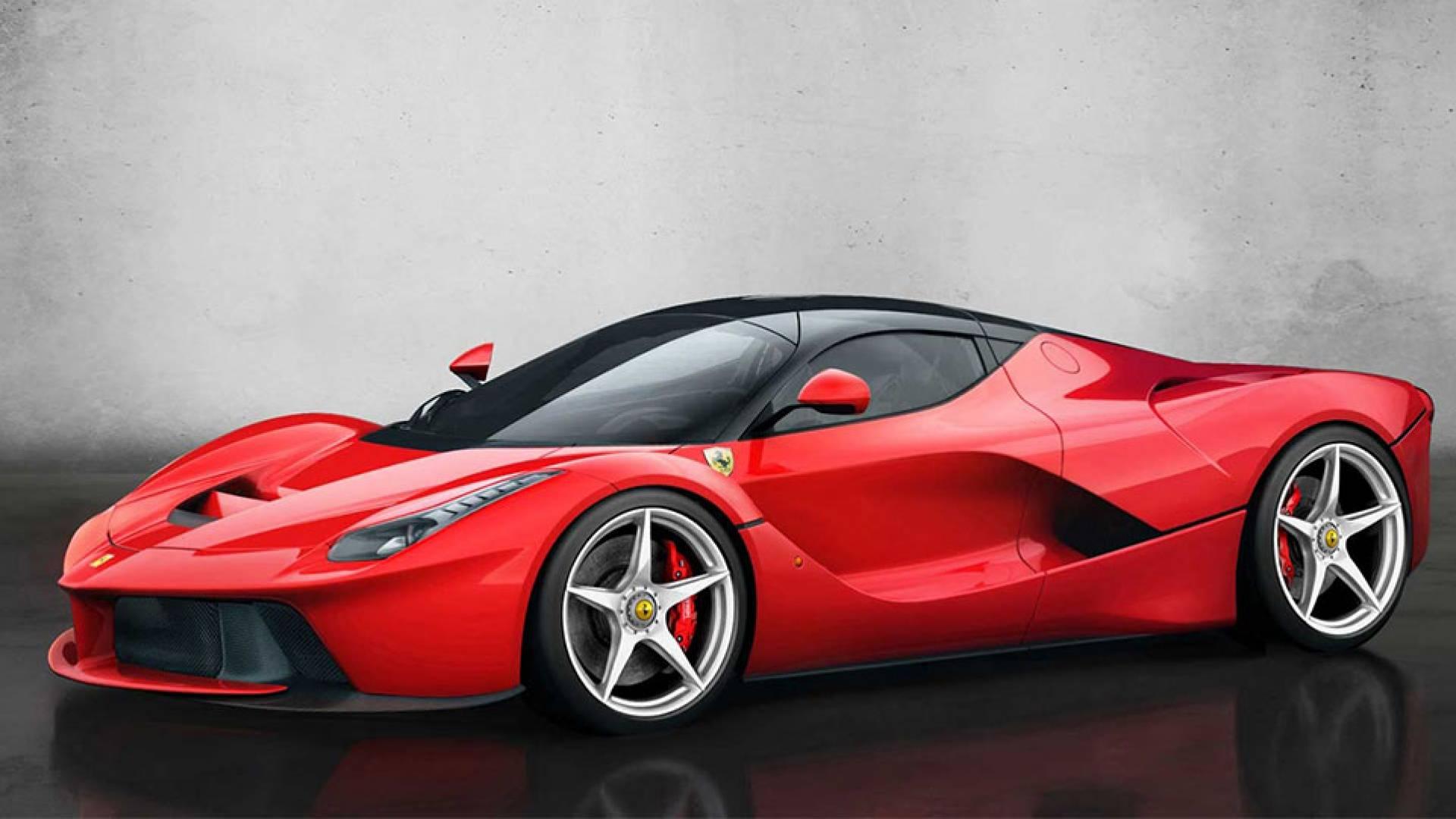 Color rojo en coche de Ferrari